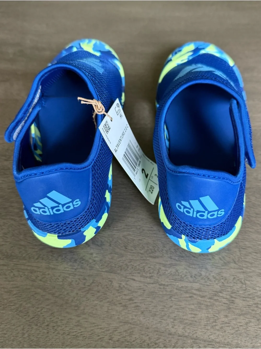 Adidas Little Kids Blue Slip-On Altaventure Water Shoes Size 2 *New in Box